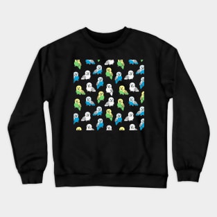 Budgie Pattern Crewneck Sweatshirt